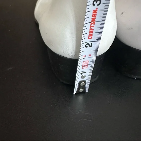 Salvatore Ferragamo Pumps Shoes Logo Monotone Women's 6.5 2A Black White Vtg - Picture 4 of 9